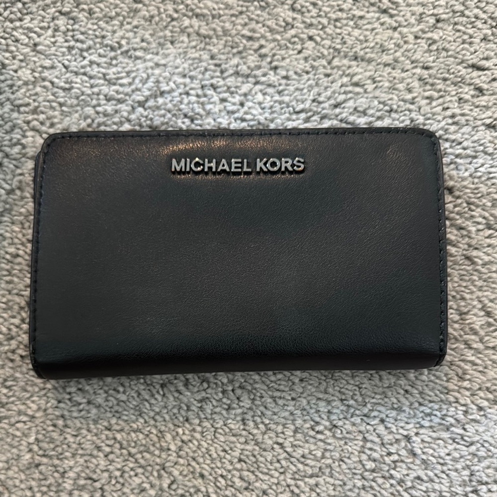 Michael Kors Black Leather Card Holder